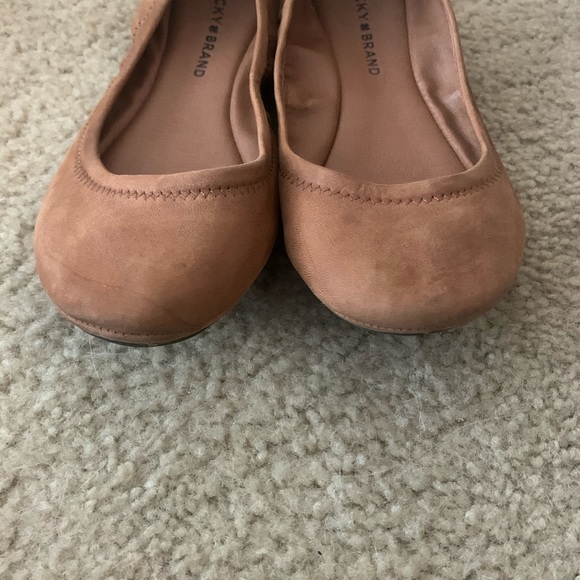 Lucky Brand Emmie cognac ballet flat size 7.5 - Picture 3 of 5